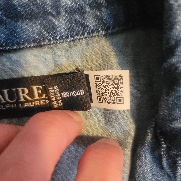 Lauren Ralph Lauren Denim Blazer, Size 12P, Excellent Condition - Picture 8 of 16